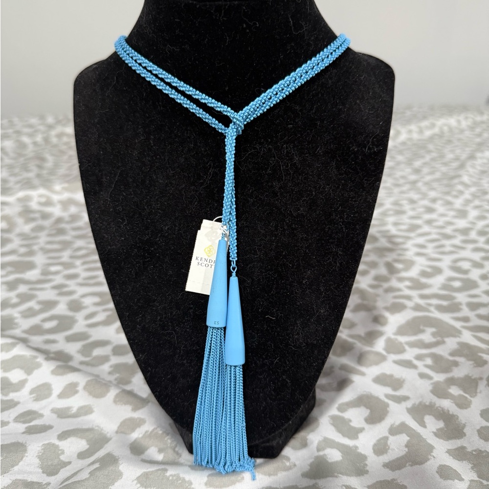 Kendra Scott Turquoise Beaded Tassel Necklace